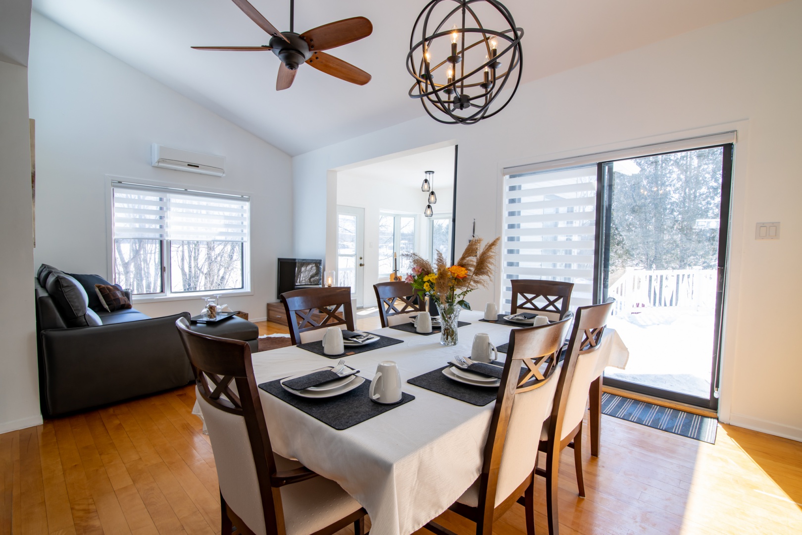 Dining and living room