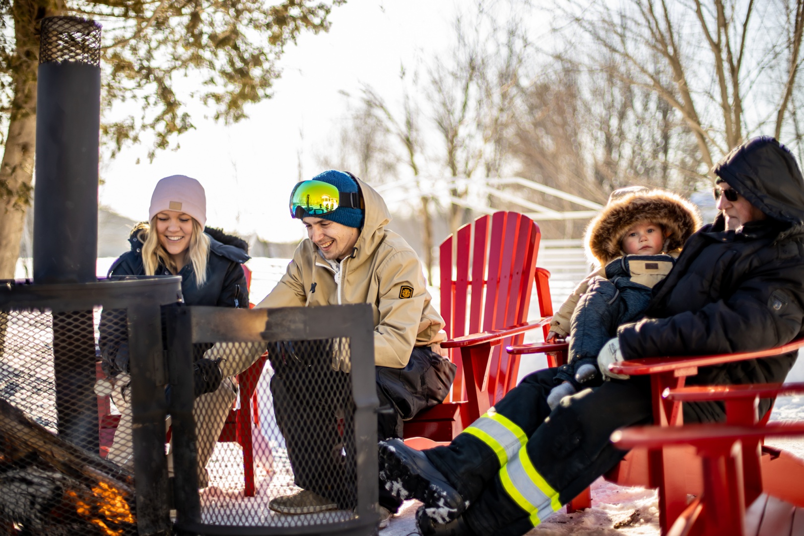 Winter with the family