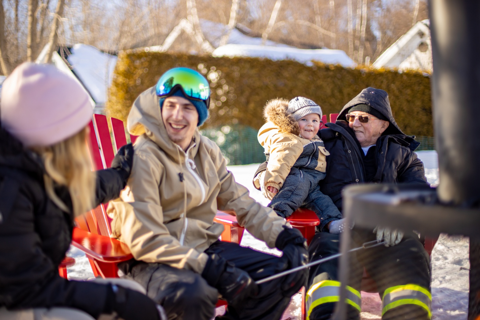 Winter with the family