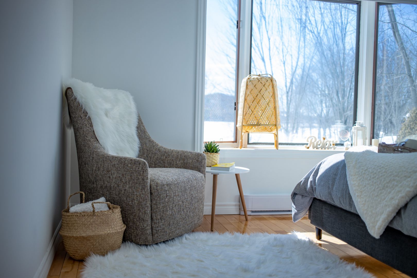 Reading spot master bedroom