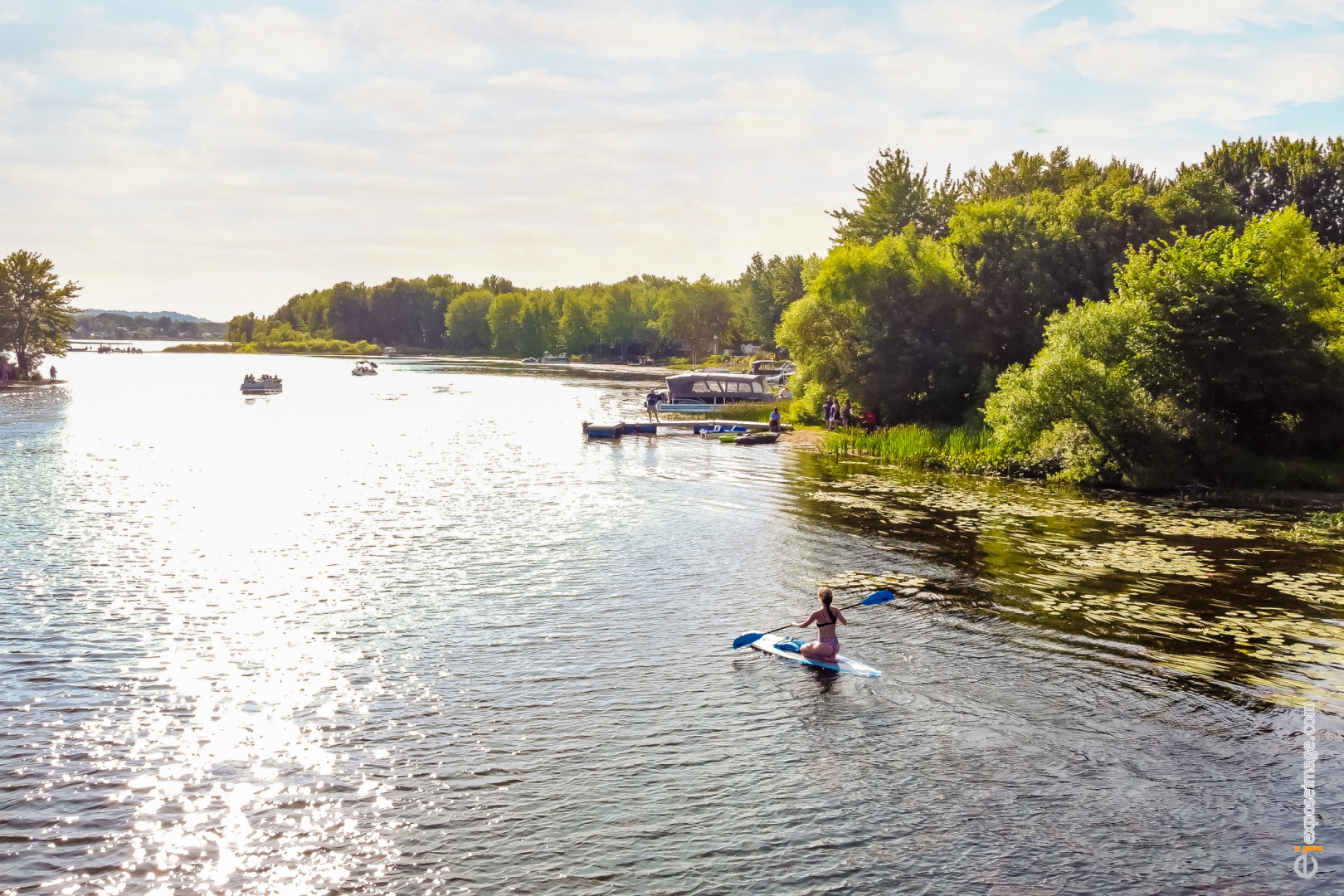 Vue entre les 2 lacs